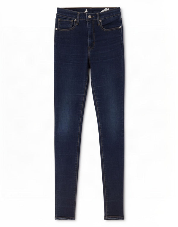 Levi's Damen Super Skinny Jeans W27 L30 Marineblau Baumwolle