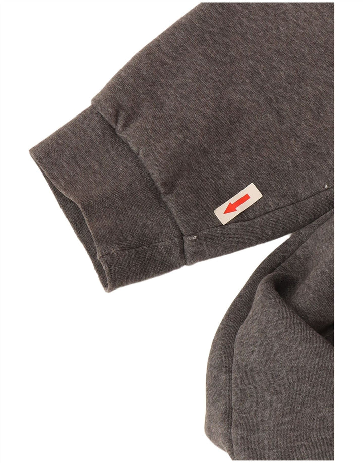 Adidas Herren-Kapuzenpullover mit Reißverschluss, groß, graue Baumwolle