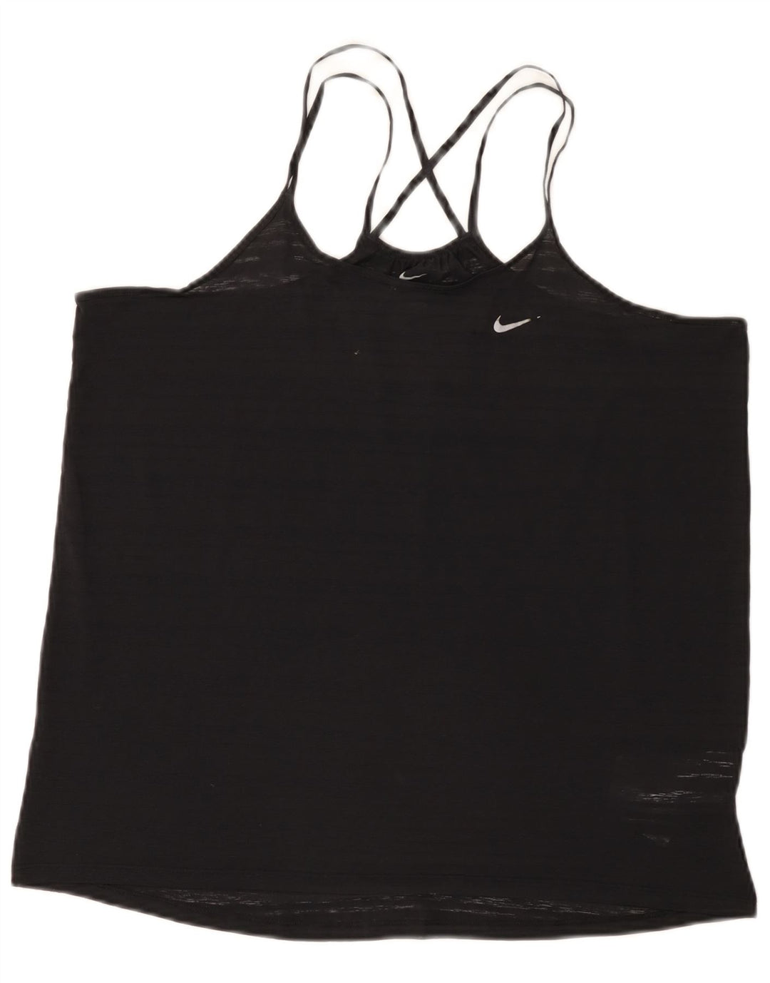 Nike Damen Dri Fit Weste Top UK 16 Large Schwarz Polyester
