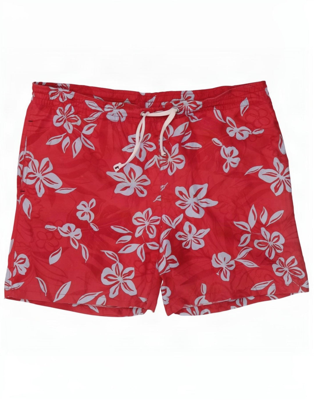 Crew Clothing Herren-Badeshorts, Größe L, Rot, Blumenmuster
