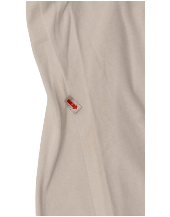 GAS Damen-Poloshirt mit Grafik, UK 18, XL, weiße Baumwolle