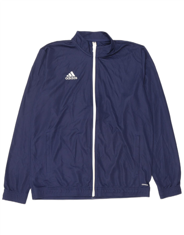 Adidas Herren Aeroready Trainingsanzug Top Jacke XL Marineblau Polyester