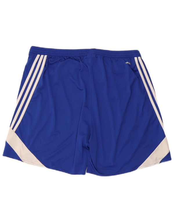 Adidas Herren Climalite Sport Shorts 2XL Blau Colourblock Polyester
