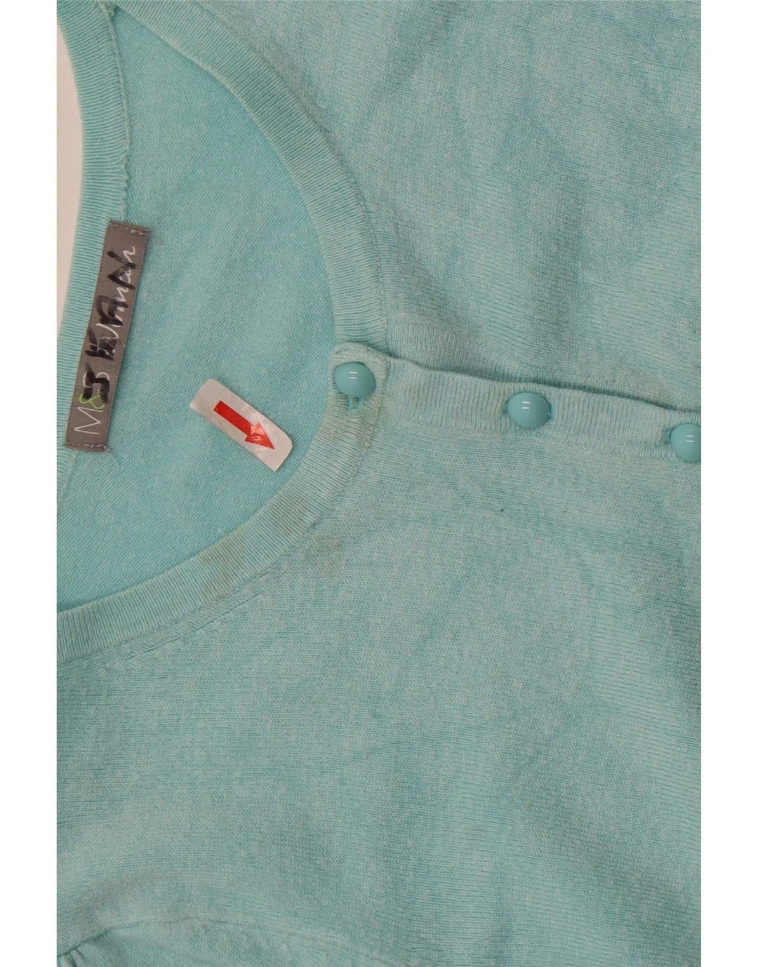 Marks & Spencer Damen-Cardigan-Pullover UK 12 Medium Türkis Viskose