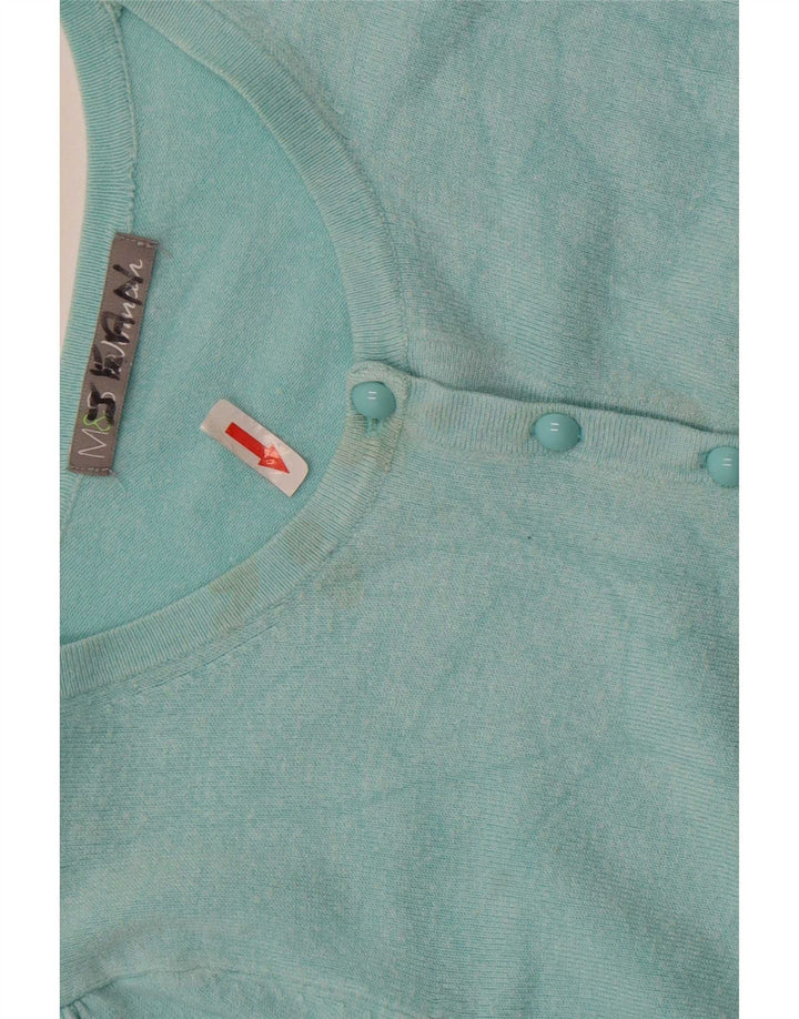 Marks & Spencer Damen-Cardigan-Pullover UK 12 Medium Türkis Viskose