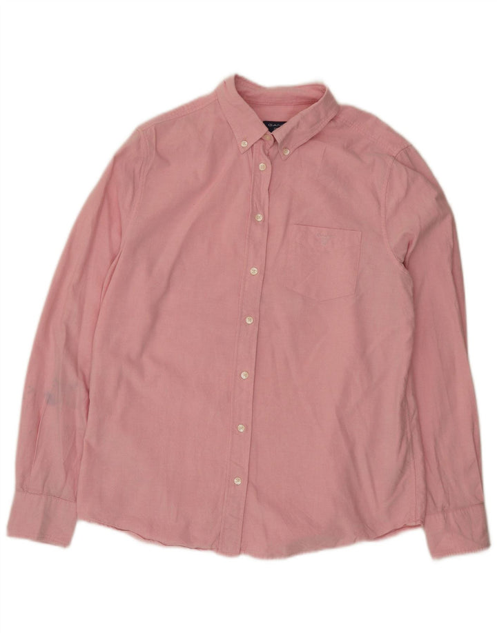 Gant Damenhemd UK 14 Large Rosa Baumwolle