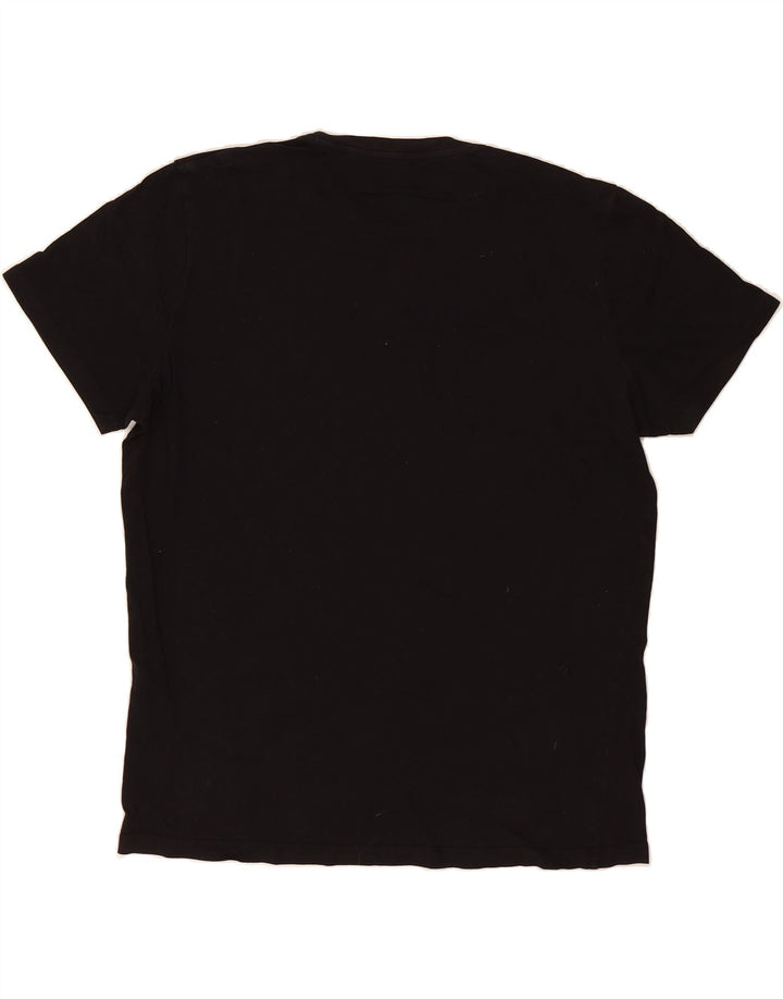 JACK & JONES Mens T-Shirt Top 2XL Black Cotton Vintage Jack & Jones and Second-Hand Jack & Jones from Messina Hembry 
