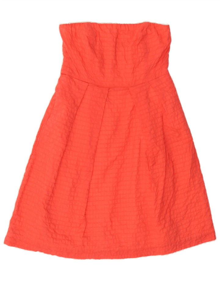 J. CREW Womens Strapless Dress US 6 Medium Red Cotton Vintage J. Crew and Second-Hand J. Crew from Messina Hembry 
