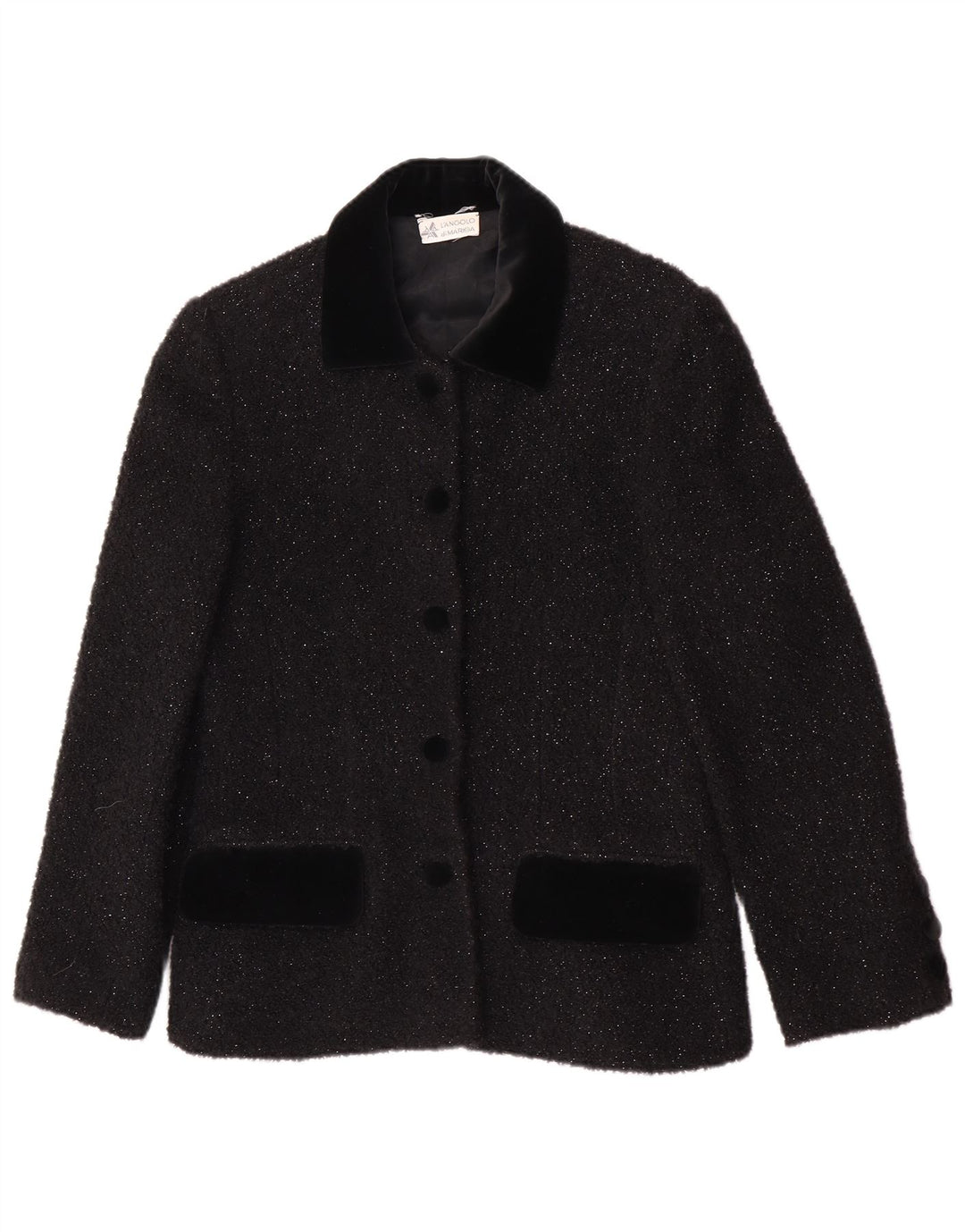 Marisa Damen-Blazerjacke mit 5 Knöpfen, UK 12, Mittelschwarz meliert