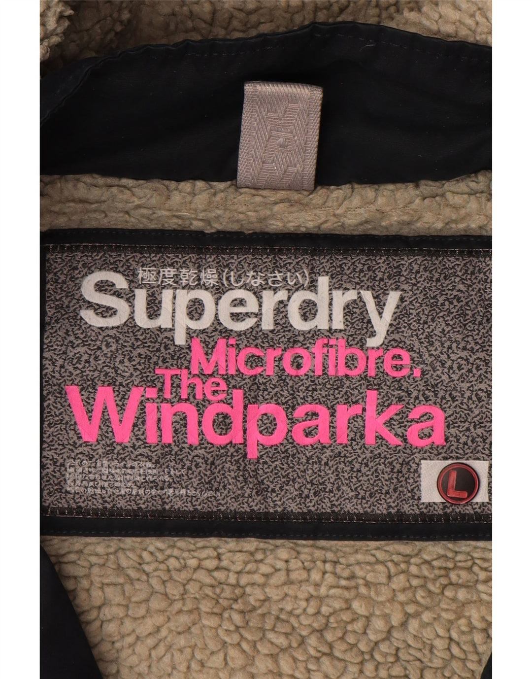 Superdry Damen The Windparka Windjacke UK 14 Large Marineblau