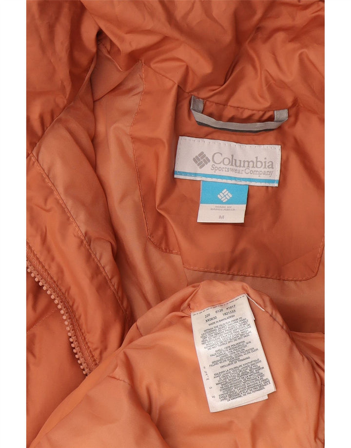 Columbia Wattierter Damenmantel mit Kapuze, UK 14, Mittelorange, Polyester