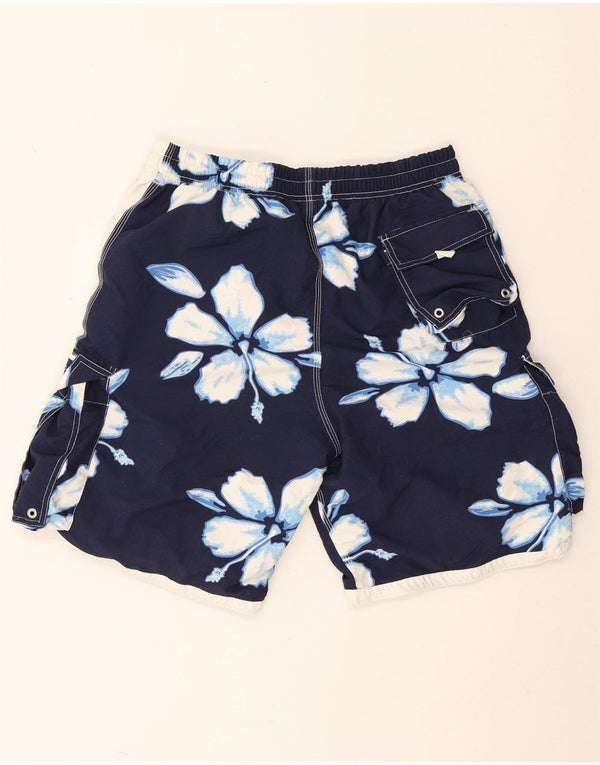 Crew Clothing Damen Badeshorts UK 16 Large Marineblau mit Blumenmuster