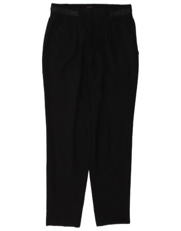 Zara Damen Tapered Freizeithose XS W24 L27 Schwarz