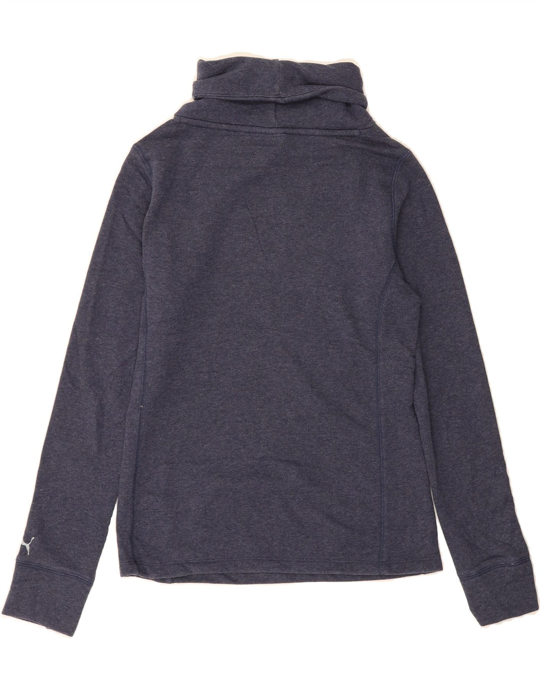 PUMA Womens Top Long Sleeve UK 10 Small Navy Blue Vintage Puma and Second-Hand Puma from Messina Hembry 