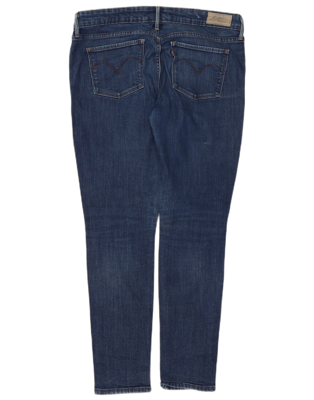 LEVI'S Damen Slight Curve Skinny Jeans US 10 Large W30 L28 Marineblau