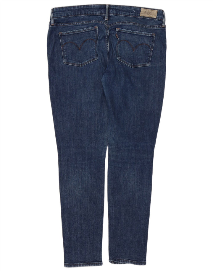 LEVI'S Damen Slight Curve Skinny Jeans US 10 Large W30 L28 Marineblau