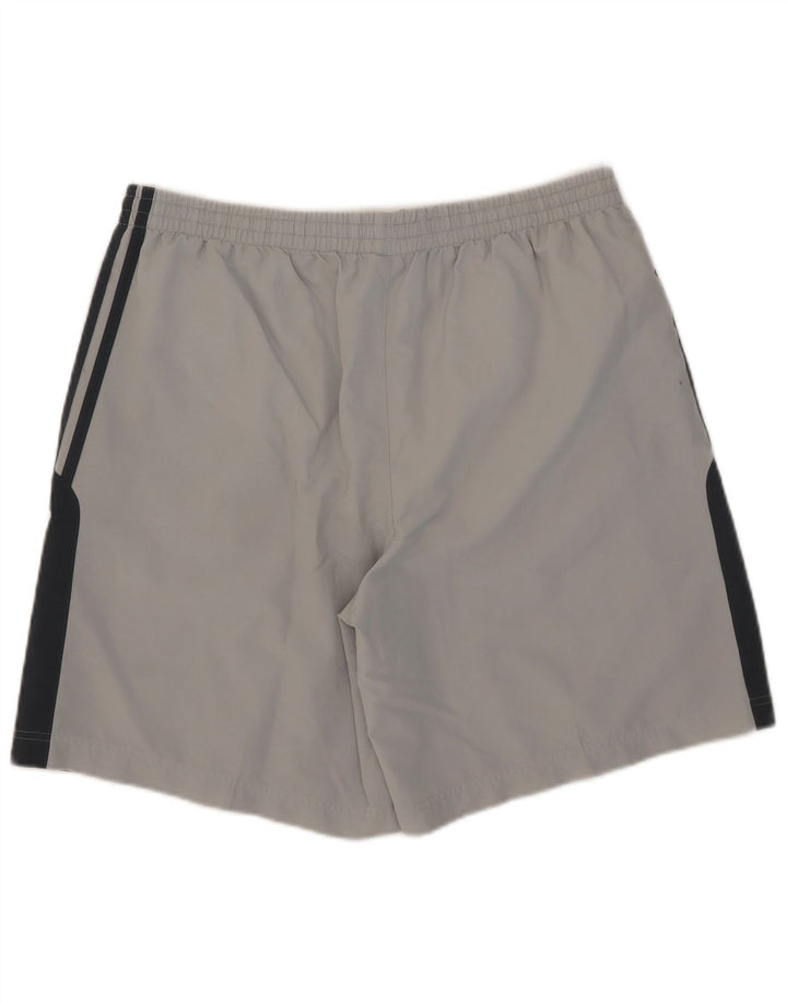 Adidas Herren-Sportshorts, große graue Colourblock-Baumwolle