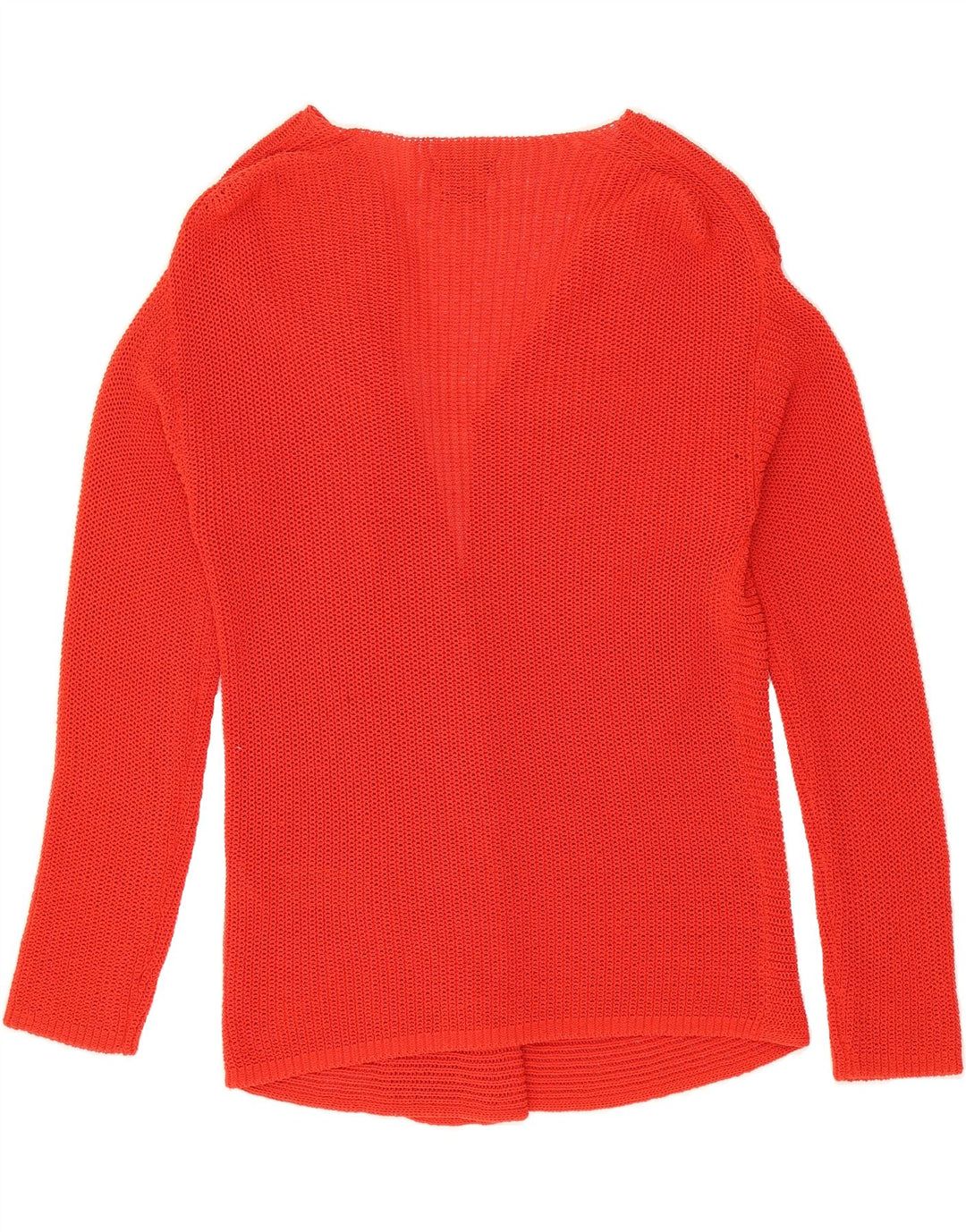 MASSIMO DUTTI Womens Open Cardigan Sweater US 4 Small Red Cotton Vintage Massimo Dutti and Second-Hand Massimo Dutti from Messina Hembry 