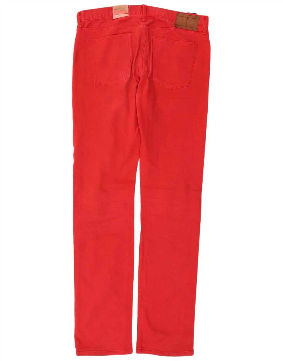 Tommy Hilfiger Herren Hudson Slim Jeans W34 L36 Rote Baumwolle