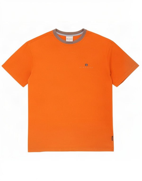 Diadora Herren T-Shirt Top Large Orange Baumwolle