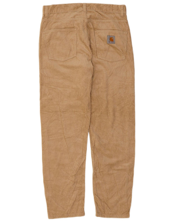 CARHARTT Herren Wip Slim Cordhose W30 L29 Beige Baumwolle