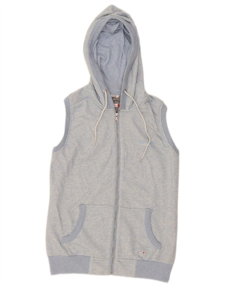 Champion Damen Heritage Classics Zip Hoodie Pullover UK 14 Mittelblau
