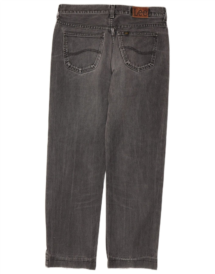 LEE Herren Chicago Straight Jeans W33 L29 Graue Baumwolle