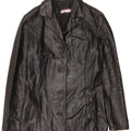 ECLIPSE Damen Lederjacke UK 10 Small Schwarz