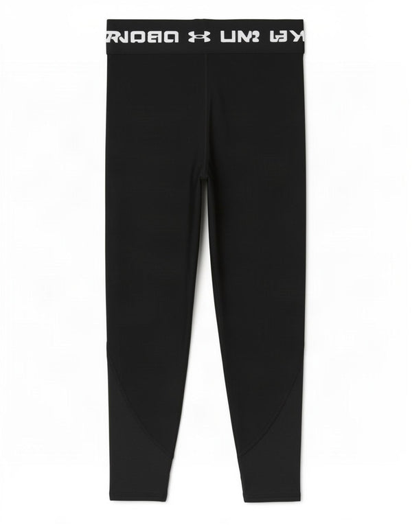Under Armour Mädchen-Leggings mit Grafik, 11–12 Jahre, Größe L, schwarzes Polyester