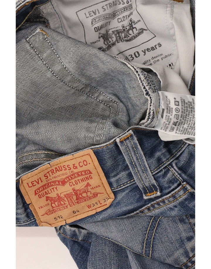 Levi's Herren 512 Bootcut Jeans W31 L28 Blaue Baumwolle