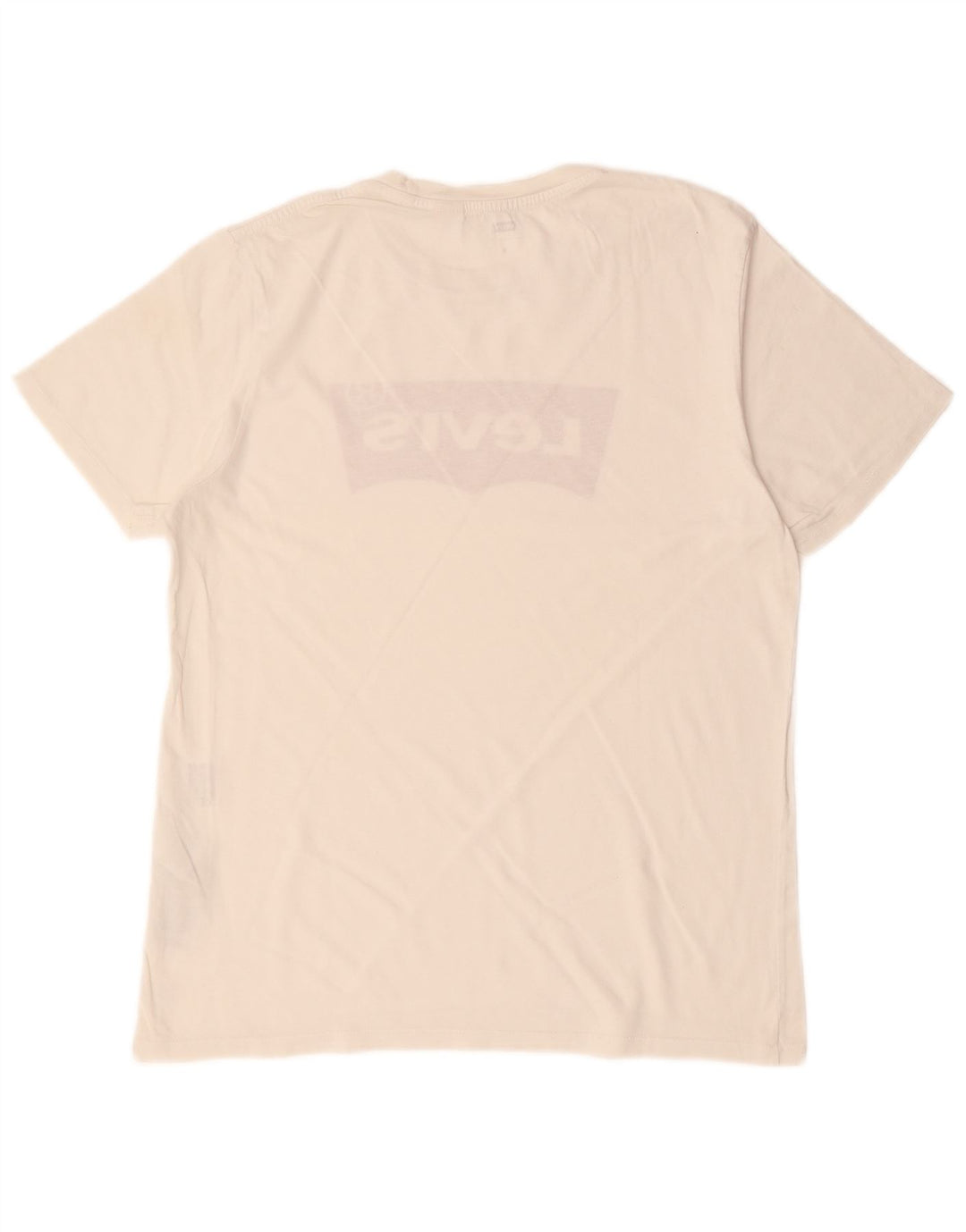 LEVI'S Herren-T-Shirt mit Grafik, mittelgroß, cremefarbene Baumwolle
