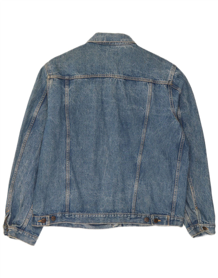 Ritt Herren Jeansjacke UK 40 Große blaue Baumwolle