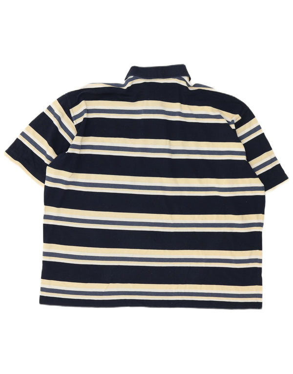 Paul & Shark Herren Poloshirt 2XL Marineblau gestreift aus Baumwolle