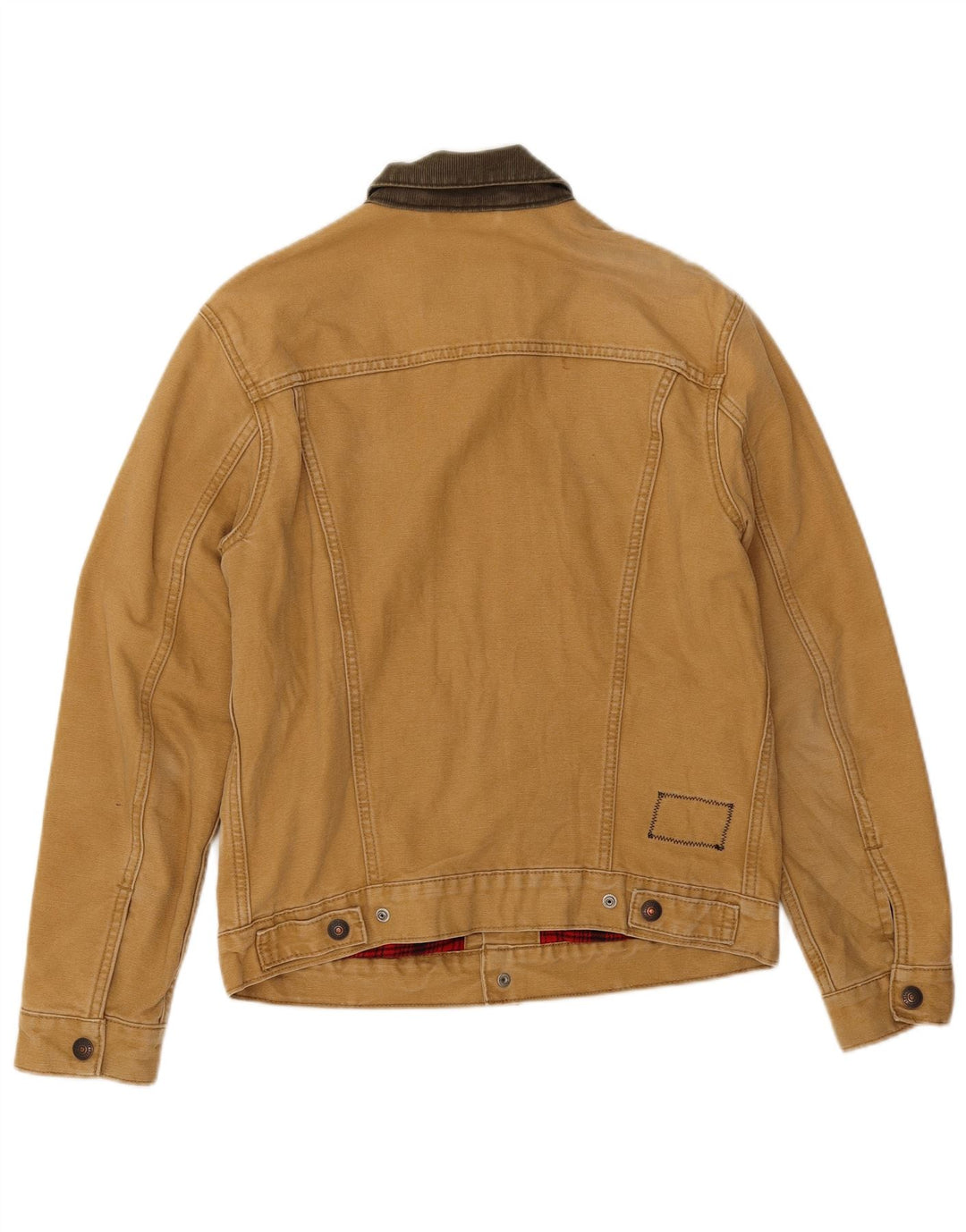 Levi's Herren Bomberjacke UK 36 Small Beige Colourblock Baumwolle