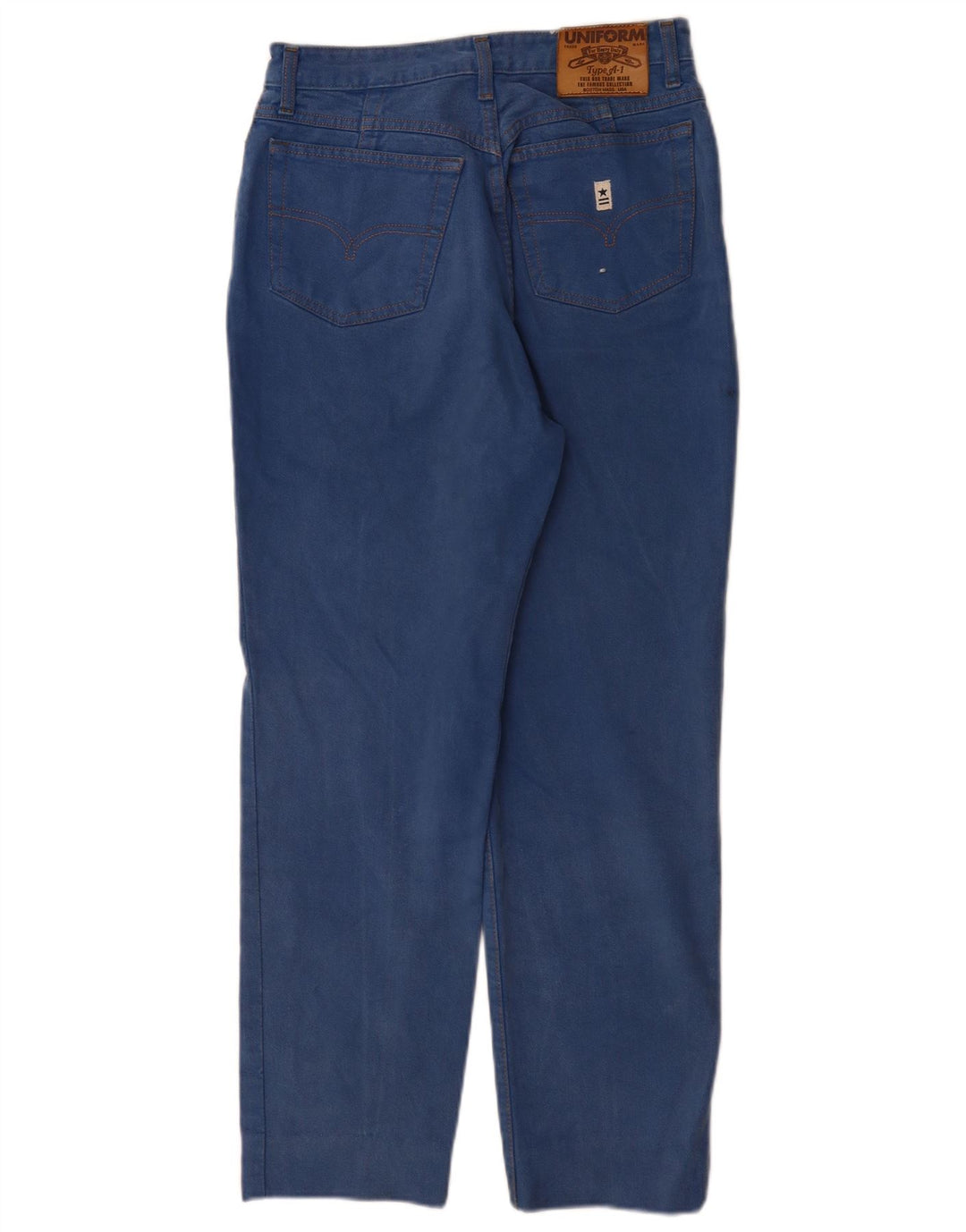 Uniform Damen Tapered Jeans W32 L28 Blaue Baumwolle