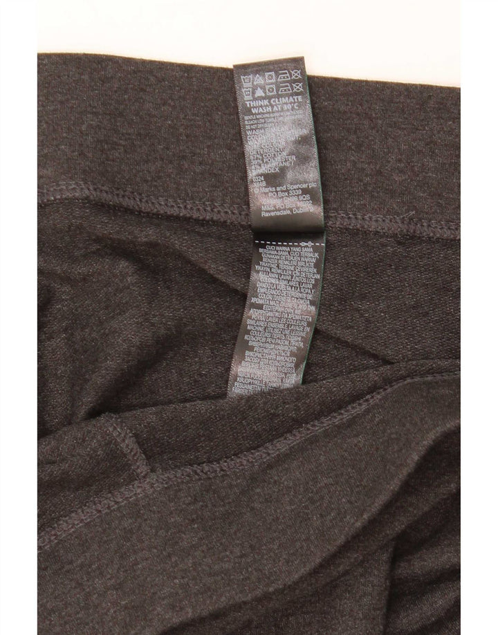 Marks & Spencer Damen Leggings UK 18 XL Graue Baumwolle
