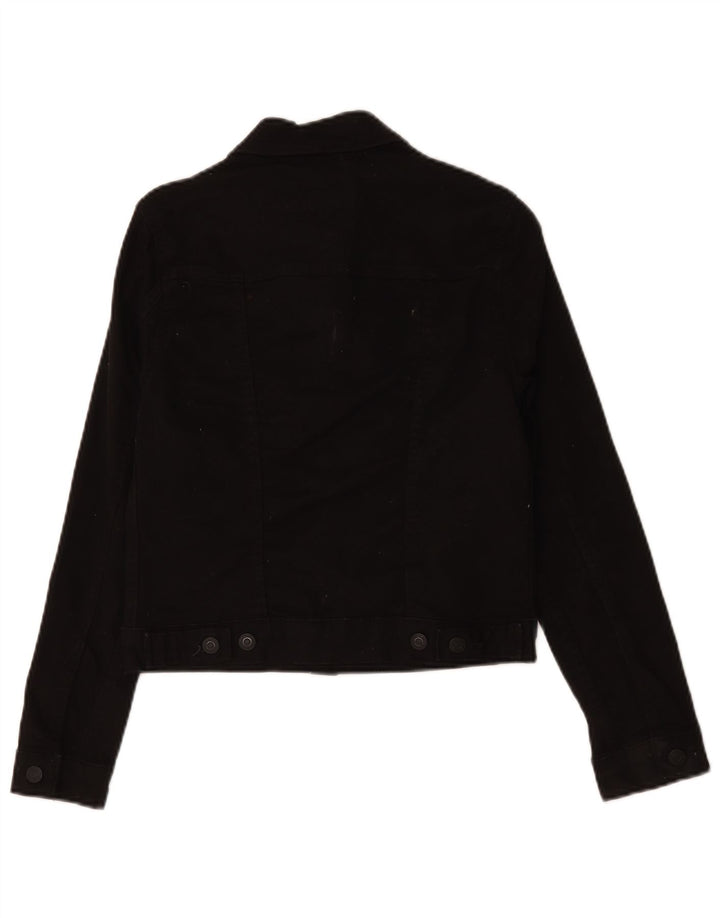 Levi's Damen Jeansjacke UK 6 XS Schwarz Baumwolle