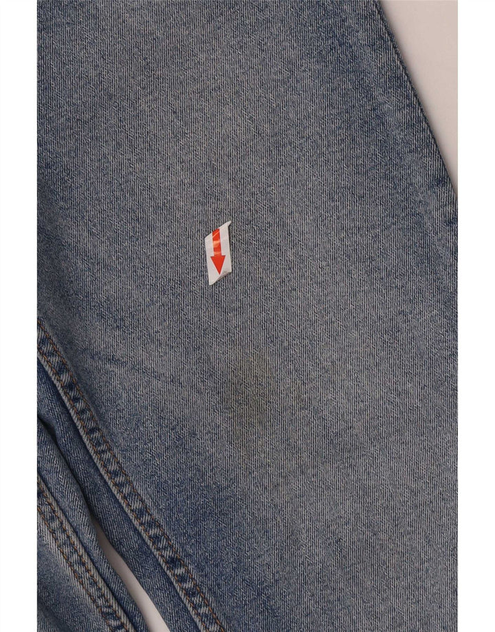 Zara Damen Flare-Cropped-Jeans EU 40 Mittel W30 L25 Blau