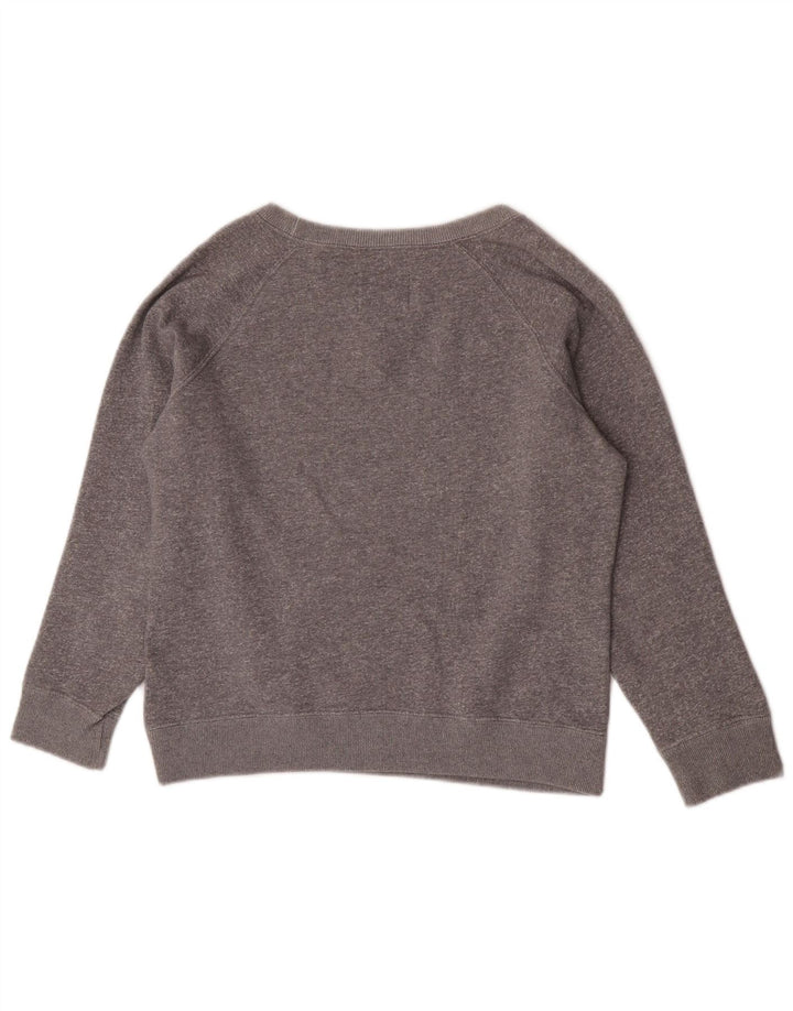 Jack Wills Damen-Sweatshirt in Übergröße mit Grafik, Gr. 10, Größe S, Grau