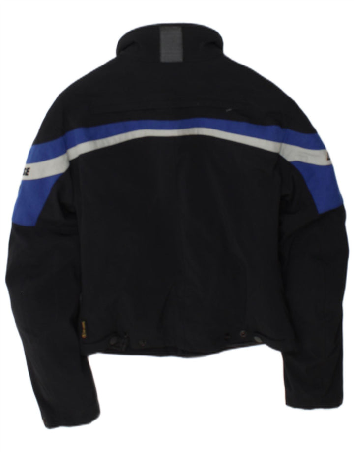 Dainese Womens Crop Graphic Racer Jacke UK 12 Medium Black Colourblock