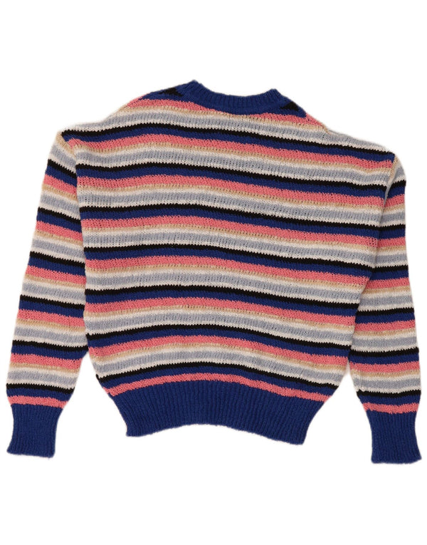 Marks & Spencer Damen-Pullover mit Rundhalsausschnitt, Gr. 10, Größe S, mehrfarbig