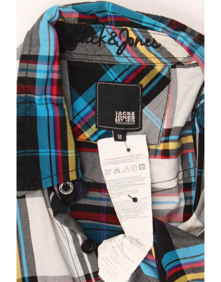 Jack & Jones Herren-Militärhemd, mittelgroß, mehrfarbig, kariert, Baumwolle