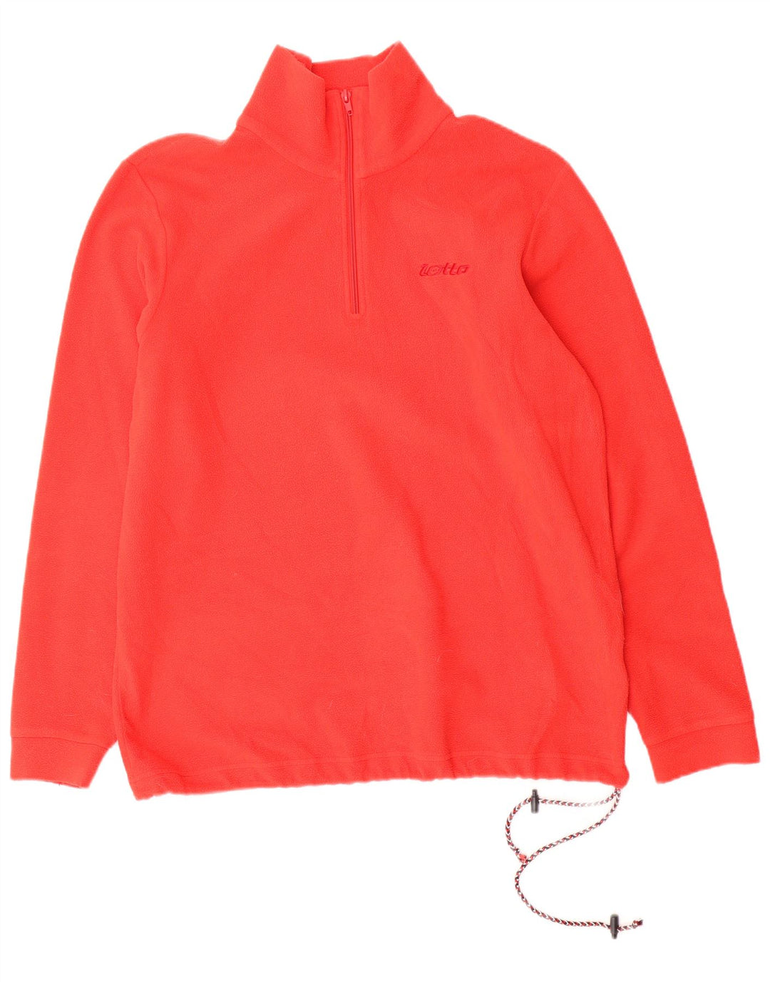 LOTTO Herren-Fleecepullover mit Reißverschluss am Hals, Mittelrot