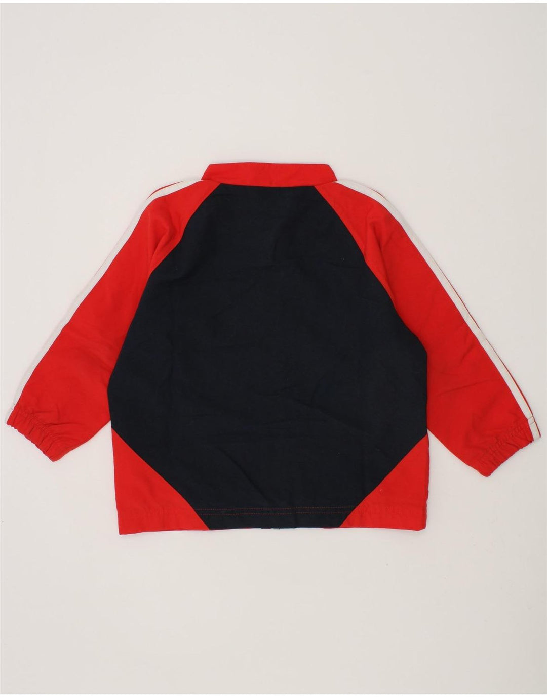 ADIDAS Girls Tracksuit Top Jacket 2-3 Years Red Colourblock Polyester Vintage Adidas and Second-Hand Adidas from Messina Hembry 