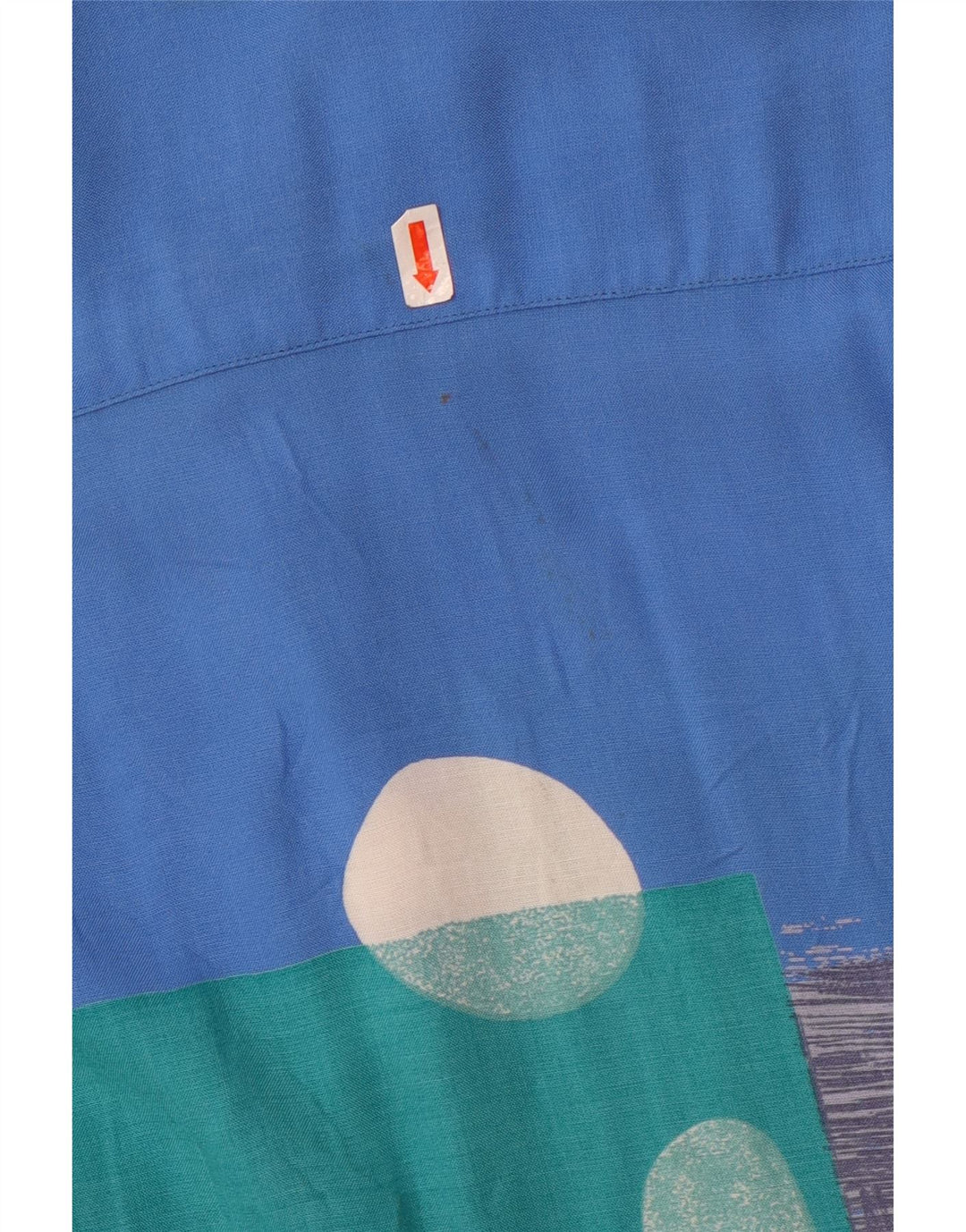 Studio Coletti Herren Grafik-Kurzarmhemd Größe 15 39/40 Mittelblau