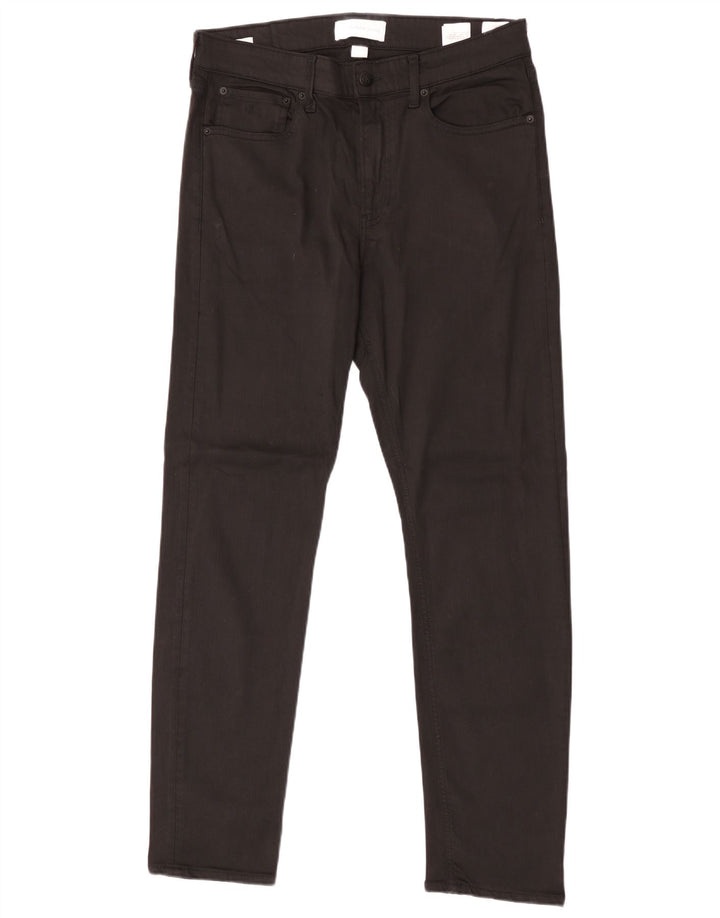 Calvin Klein Herren Slim Jeans W33 L32 Schwarz Modal