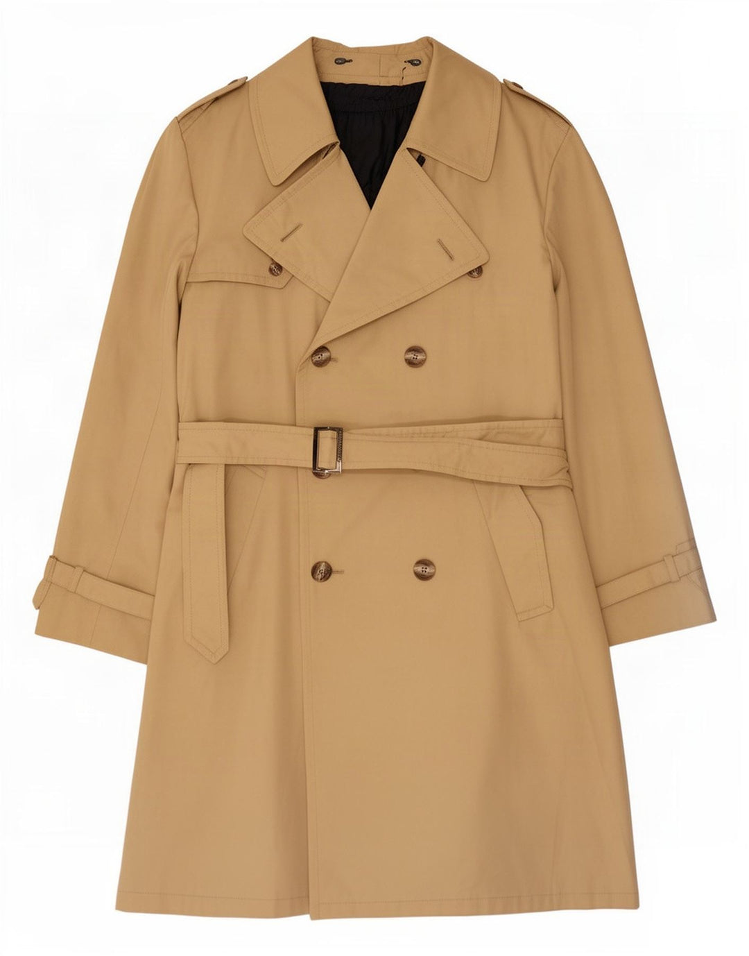 Vintage Herren Trenchcoat IT 50 Große Beige Viskose