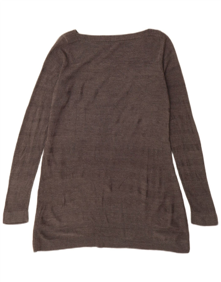 Marks & Spencer Damen Pulloverkleid UK 14 Mittelgraues Acryl