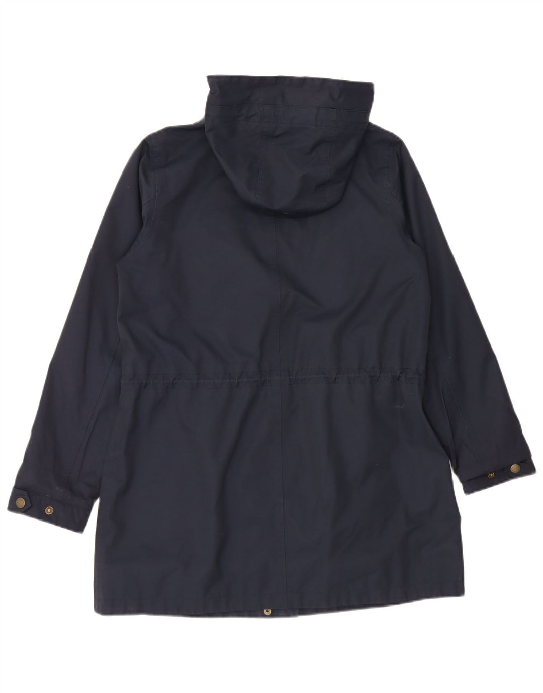 Fat Face Damen-Regenjacke mit Kapuze, UK 12, mittelmarineblau, Baumwolle