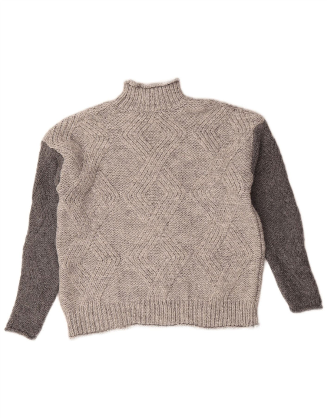 Marks & Spencer Damen-Pullover mit Rollkragen, Gr. 10, Größe S, Grau